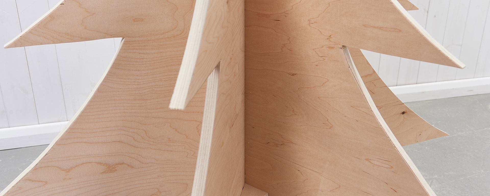 How to build a decorative plywood Christmas tree